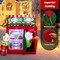 Costway 6.3 FT Inflatable Gingerbread Cookie Shop with Santa Clause Christmas Decoration
